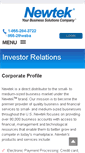 Mobile Screenshot of investor.newtekbusinessservices.com